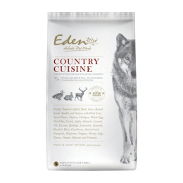 Eden Country Cuisine rozmiar S - 6kg karma dla psów małych ras z kaczką, jagnięciną, królikiem, dziczyzną