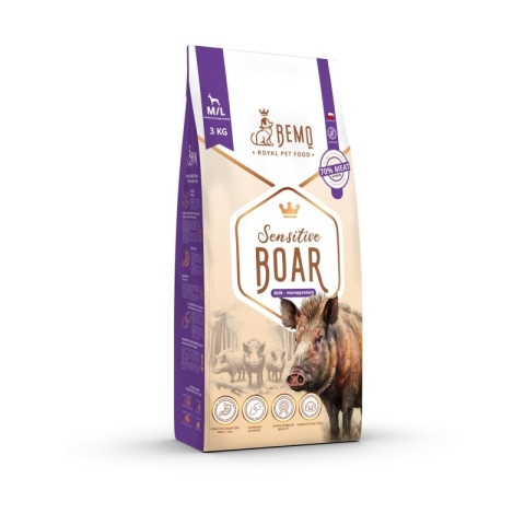Bemo Sensitive Boar 3kg- hipoalergiczna karma sucha dla psa z dziczyzną