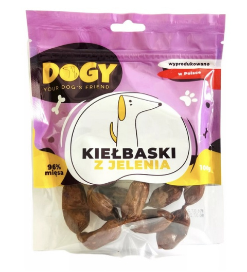 DOGY - Kiełbaski z jelenia 100g