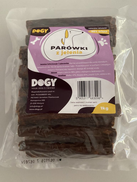 DOGY - Parówki z jelenia 1kg